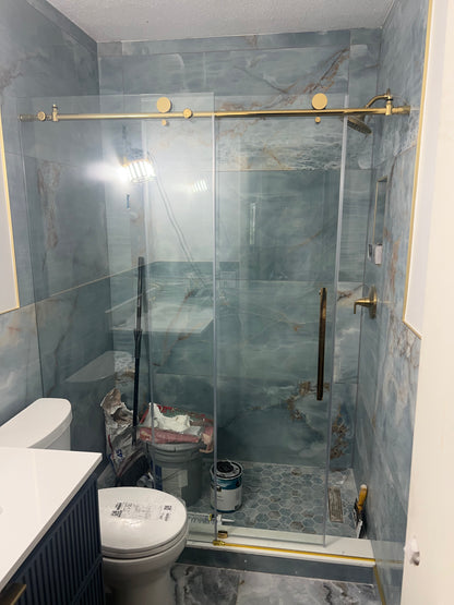 Modern Bathroom Build – From Bare Walls to Timeless Elegance