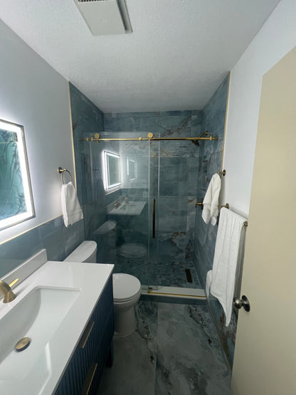 Modern Bathroom Build – From Bare Walls to Timeless Elegance